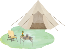 キャンプのイラスト